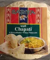 Mängden socker i Chapati Weizenfladen