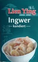 Mängden socker i Ingwer kandiert