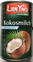 Mängden socker i Kokosmilch, Fettreduziert