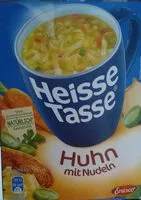 Mängden socker i heisse Tasse Huhn mit Nudeln
