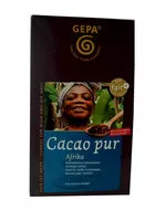 Mängden socker i Cacao pur Afrika