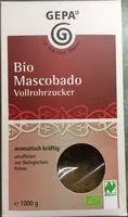 Mängden socker i Mascobado Vollrohrzucker