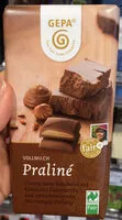 Mängden socker i Vollmilch Praliné
