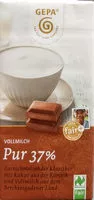 Mängden socker i Gepa, Vollmilch Pur