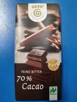 Mängden socker i Feine Bitter 70% Cacao