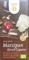 Mängden socker i Gepa Zarte Bitter Marzipan Kirsch Liqueur, 100 GR Stück
