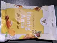Mängden socker i honig anis bio bonbons