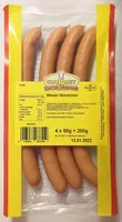 Mängden socker i Wiener Würstchen