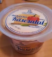 Mängden socker i Sächsischer Käsesalat herzhaft mit Meerrettich verfeinert