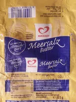 Mängden socker i Meersalz Butter
