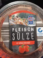 Mängden socker i Fleischsülze mit Paprika verfeinert