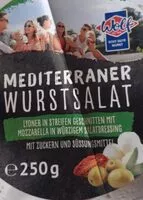Mängden socker i Mediterraner Wurstsalat