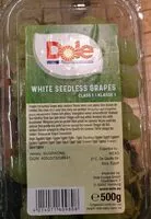 Mängden socker i DoleWhite Seedsless Grapes