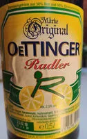 Mängden socker i Oettinger, Radler