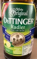 Mängden socker i Oettinger Radler naturtrüb