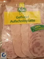 Mängden socker i Geflügel Aufschnitt Platte