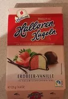 Mängden socker i Halloren kugelnErdbeer-vanille