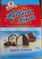Mängden socker i Halloren Kugeln Kokos-Schoko