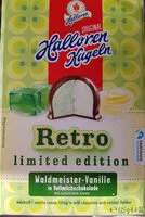 Mängden socker i Halloren Kugeln Retro limited edition Waldmeister-Vanille