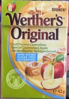 Mängden socker i Werther'S Original goût Pomme Caramélisée