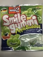 Mängden socker i Smile gummi apple buddies