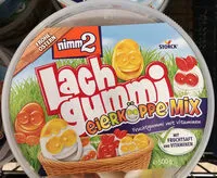 Mängden socker i Fruchtgummi-Mischung mit Vitaminen, teilweise mit Magermilch.