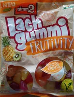 Mängden socker i Lachgummi Frutivity