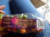 Mängden socker i Kaugummifrüchte (sauer)