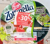 Mängden socker i Zottarella Minis - Baslilikum