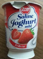 Mängden socker i Sahne-Joghurt mild - Erdbeere