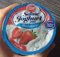 Mängden socker i Sahne Joghurt milch Balance Erdbeere