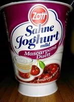 Mängden socker i Sahnejoghurt Mild Mascarpone Duett, Amarena-kirsch