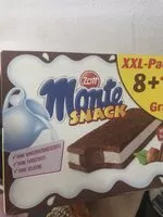 Mängden socker i Monte snack
