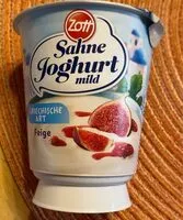Mängden socker i Zott Sahne Joghurt mild