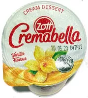 Mängden socker i Cremabella, čokoláda, vanilka