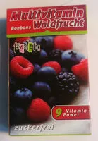 Mängden socker i Multivitamin Waldfrucht Bonbons