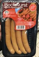 Mängden socker i Bockwurst saucisse légèrement fumée