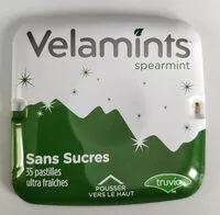 Mängden socker i Velamints - Pastilles à la menthe, avec édulcorant