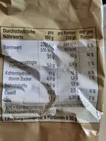 Mängden socker i Geriffelte Chips Sauerrahm & Käse Style