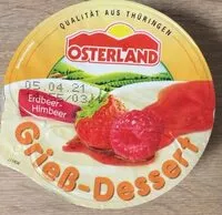 Mängden socker i Grieß-Dessert Erdbeer-Himbeer