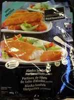 Mängden socker i Portions de filets de colin d'Alaska panées