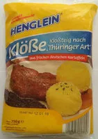 Mängden socker i Klösse Türinger Art Teig