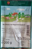 Mängden socker i Bio Wiener mit Magermilchjoghurt