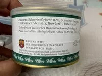 Mängden socker i Echt <Hällisches Salzfleisch