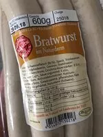 Mängden socker i Bratwurst im Naturdarm