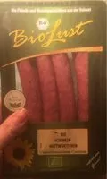 Mängden socker i Bio schinken-Mettwürstchen