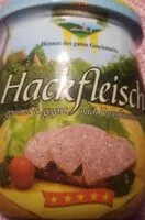 Mängden socker i Hackfleisch gewürzt und gegart