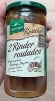 Mängden socker i 2 Rinderrouladen