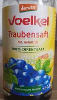 Mängden socker i Traubensaft rot, naturtrüb