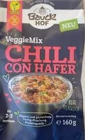 Mängden socker i VeggieMix Chili con Hafer